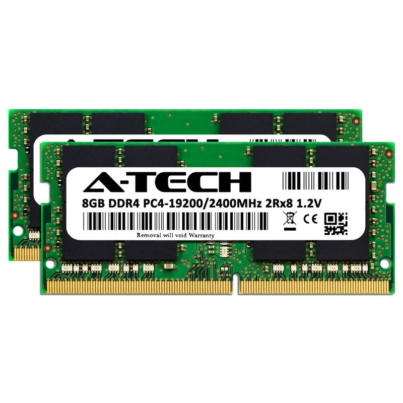A-Tech 16GB (2x8GB) DDR4 2400MHz SODIMM PC4-19200 2Rx8 Dual Rank 260-Pin CL17 1.2V Non-ECC Unbuffered Notebook Laptop RAM Memory Upgrade Kit - Image 2